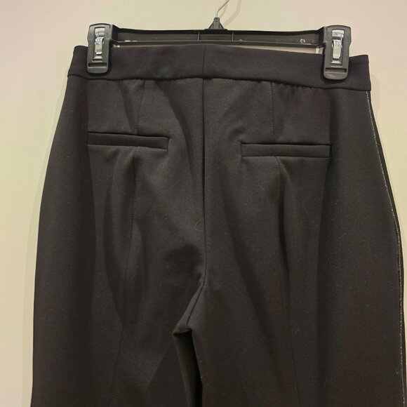 Bailey 44 Black Cropped Pants with shimmer side stripe Size 4 - Picture 6 of 7